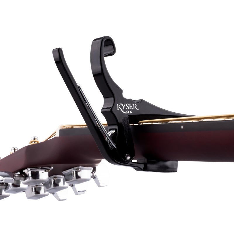 Kyser Quick-Change Guitar Capo for 6-string acoustic guitars, Black, KG6BA - Image 3
