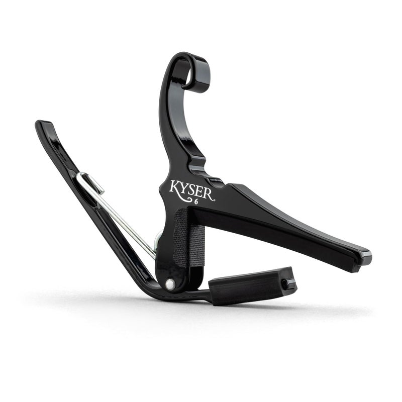 Kyser Quick-Change Guitar Capo for 6-string acoustic guitars, Black, KG6BA - Image 1
