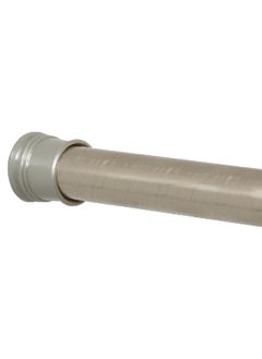 Zenna Home TwistTight Adjustable Aluminium Shower Curtain Rod Brushed Nickel 39.81 x 1.38 x 1.38 Inch 506ST 