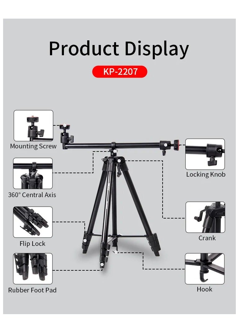 Jmary Jmary KP-2207 Overhead & Professional Vloging 2 in 1 Tripod - Image 2