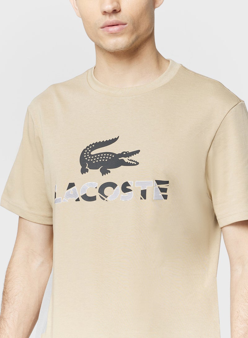 LACOSTE Logo Crew Neck T Shirt - Image 3