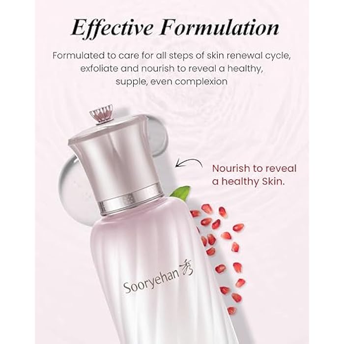 Sooryehan Ultimate Pomegranate Ampoule gift Set (55 ml/1.86 fl oz) - Skin Elasticity, Reduced Wrinkles & Skin Tone Improvement by LG Beauty. Collagen, Elastin, Vitamin C, Propolis, - Image 4