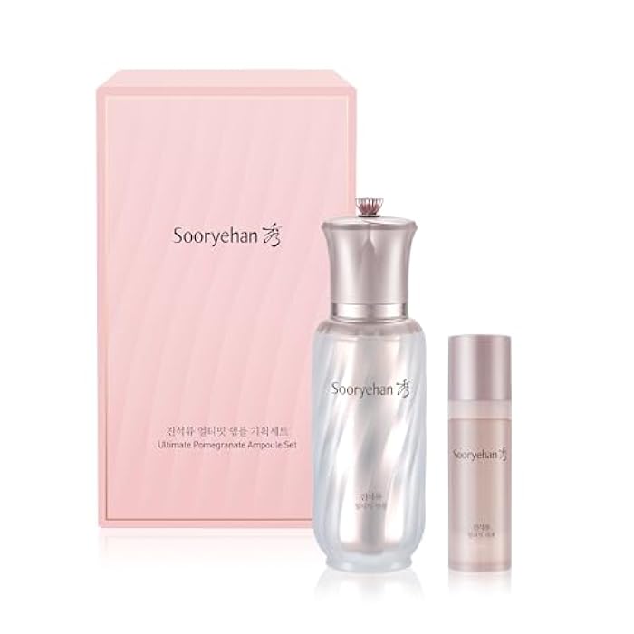 Sooryehan Ultimate Pomegranate Ampoule gift Set (55 ml/1.86 fl oz) - Skin Elasticity, Reduced Wrinkles & Skin Tone Improvement by LG Beauty. Collagen, Elastin, Vitamin C, Propolis, - Image 1