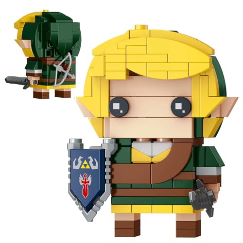 TOY PLAYER BOTW Link Figure Building Set Link Action Figures with Master Sword and Ganondorf Birthday Party Decorations Supplies Gifts for 14 Fans Adults 200 Pieces - Image 1