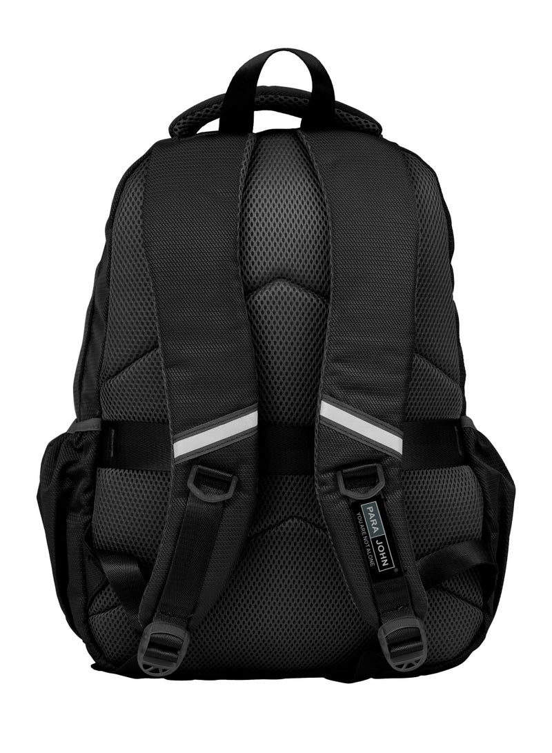 بارا جون حقيبة ظهر نايلون فاخرة مقاومة للماء للاستخدام اليومي والسفر بسعة  لترًا ولابتوب مقاس  بوصة للأطفال الصغار باللون الأسود - Image 2