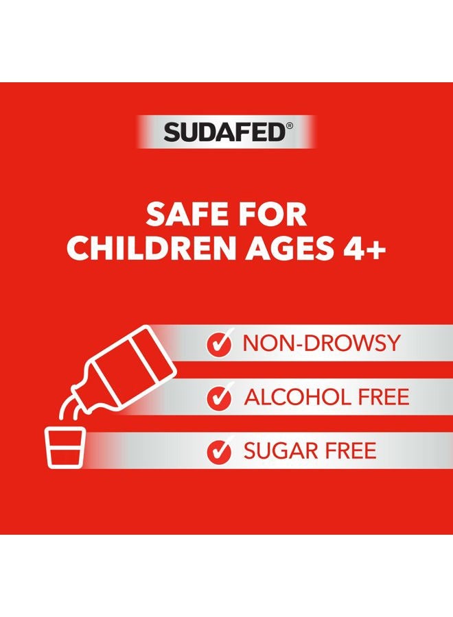 Sudafed Children's Sudafed PE Nasal Decongestant, Phenylephrine HCl, 4 fl. oz - Image 4