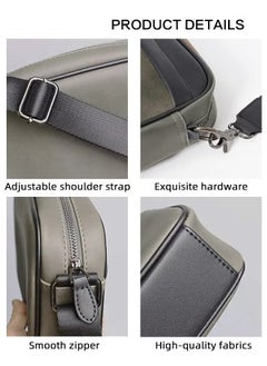 Plaid Pattern PU Leather Crossbody Bag for Men 5 Pockets Adjustable Strap Waterproof Large Capacity Shoulder Bag Mens Business Commuting Leisure Travel Street Trend Backpack - pzsku/Z70C41D1070D4E9B59BEEZ/45/_/1732786235/8cc576a7-0009-48ee-815e-07ff8813cd07