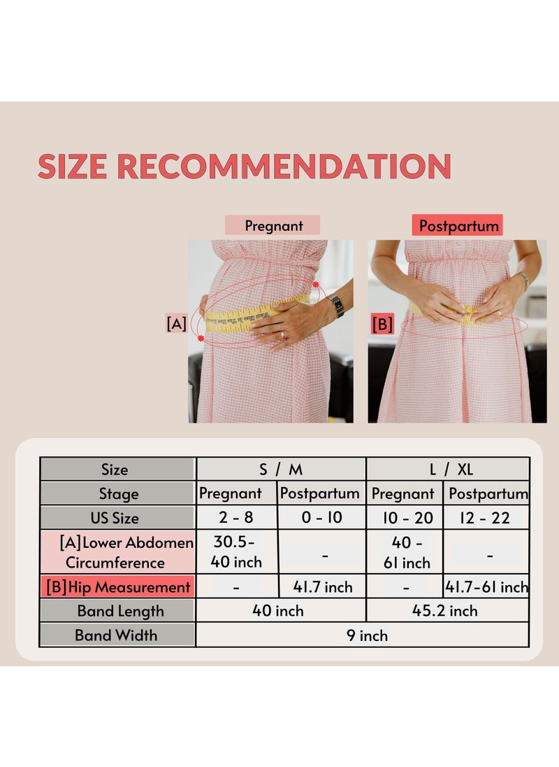 SYOSI - Bamboo Postpartum Belly Band, Girdle for Stomach Support Back Pain Relief After Pregnancy, C-Section Recovery Belt, Post Surgery Abdominal Binder, Abdominal Support, Stomach Back Pain Relief (L/XL) - Image 1