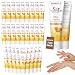 Dimsile 100 Pack Mother's Day Natural Style Travel Size Body Lotion 1 oz Dry Skin Moisturizer with Flip Cap for Extra Dry Skin, for Inns and Hotels, Offices, Airlines, Gyms and More(Natural Style) - Image 2