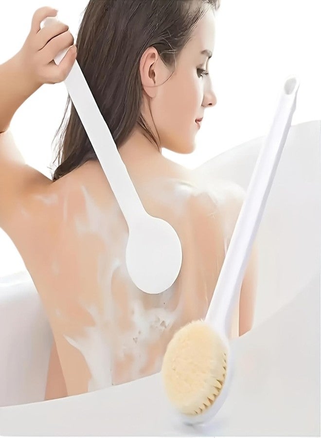 SIMESTICH Soft Silicone Back Scrubber with Long Handle - Exfoliating Shower Brush for Smooth Skin | Flexible Body Scrubber for Men, Women & Kids | Bath Brush for Body Wash & Deep Cleaning - Image 1