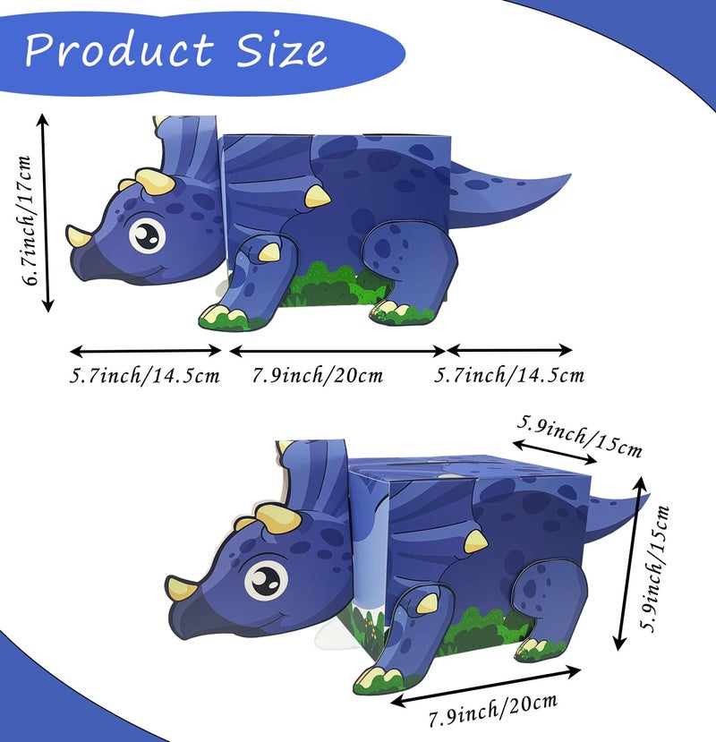 HEIPINIUYE Valentines Card for Kids 3D Dinosaur Valentines Day Box for Kids Classroom School Gift Exchange Party Triceratops Valentine Mailbox with 30 Dinosaur Cards and 5 Teacher Cards - Image 3