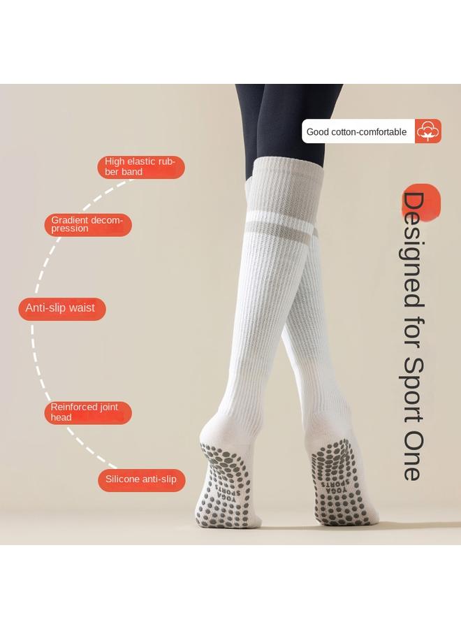 Bluejw Sports Muscle Pressure Striped Socks Children's Shoulder Socks Leg Shaping Pilates Fitness Rope Skipping Running Yoga Socks - Image 5