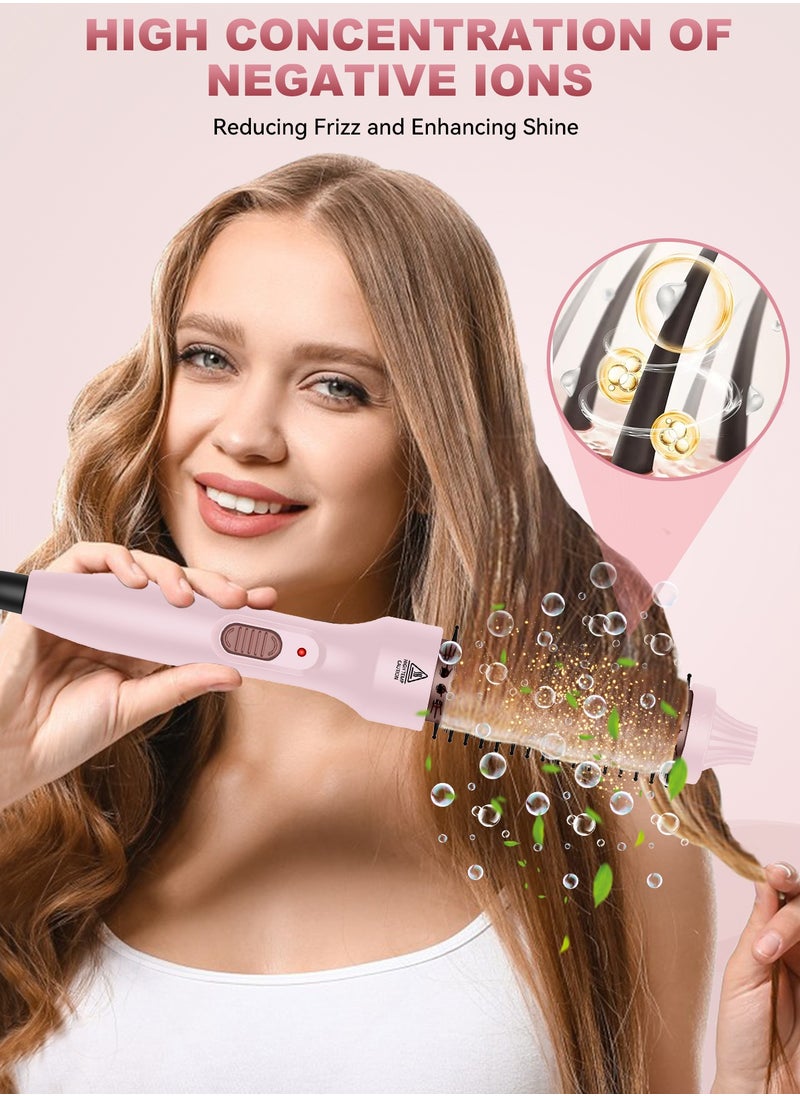 DOSCHER Thermal Brush, 32mm Heated Curling Brush for Perfect straight hair & Voluminous Curls - Dual Voltage, 30s Fast Heating, Ceramic Tourmaline Ionic Technology  - Image 2