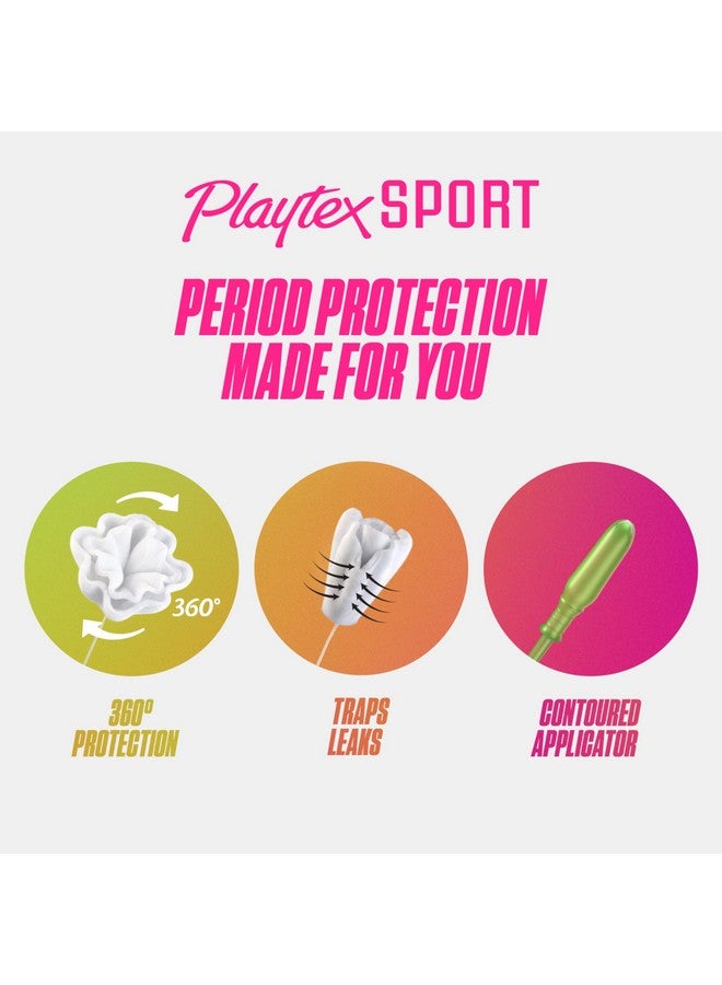playtex Playtex Sport Tampons, Super Absorbency, Fragrance-Free Tampons - 84ct (6 Packs of 14ct)  - Image 4