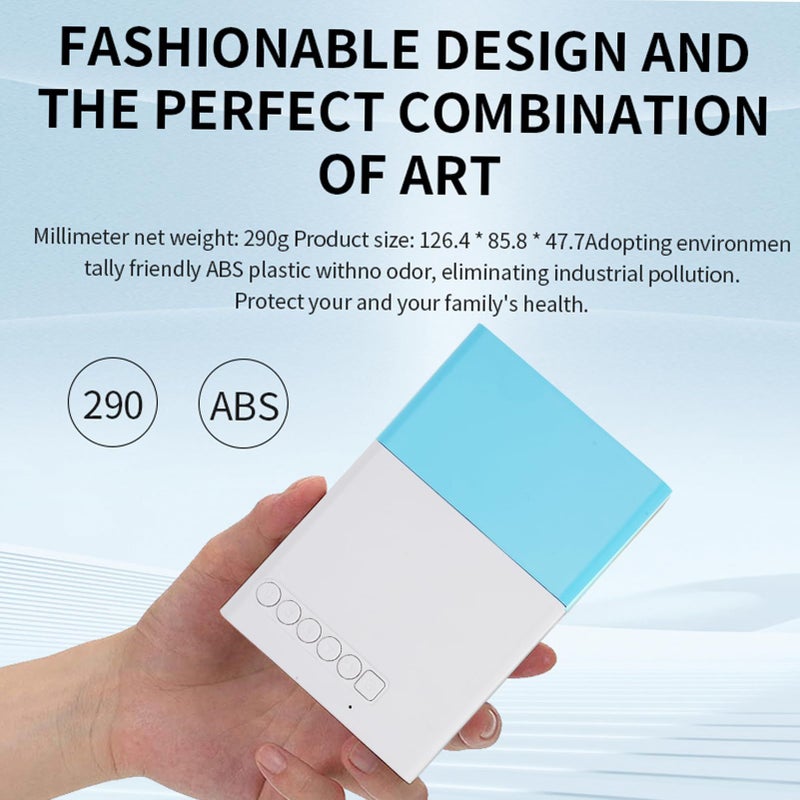 Zunate Small Projector 1080P HD Portable LED Mini Movie Projector for Home Theater Outdoor Events Camping Garden Parties with USB HDMI Bluetooth Compatible Black - Image 5