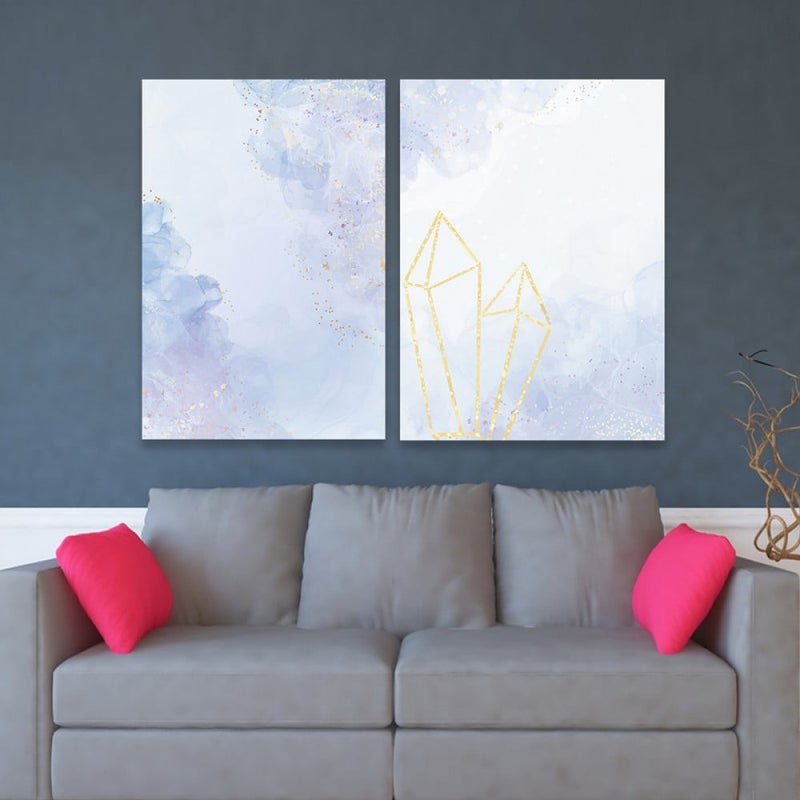 ماركتنا لوحة قماشية ثنائية بتصميم مودرن - Image 1