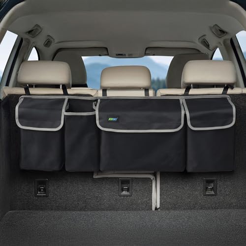 JOYSKY Car Trunk Organizer, Backseat Hanging Organizer Storage, Large Capacity Back Seat Car Organizer for SUV, Sapce-saving Vehicle Interior Accessories - Image 1