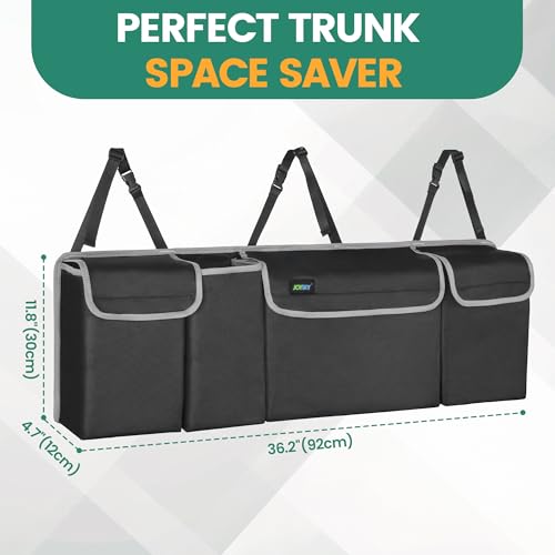 JOYSKY Car Trunk Organizer, Backseat Hanging Organizer Storage, Large Capacity Back Seat Car Organizer for SUV, Sapce-saving Vehicle Interior Accessories - Image 2