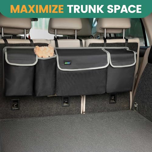 JOYSKY Car Trunk Organizer, Backseat Hanging Organizer Storage, Large Capacity Back Seat Car Organizer for SUV, Sapce-saving Vehicle Interior Accessories - Image 3