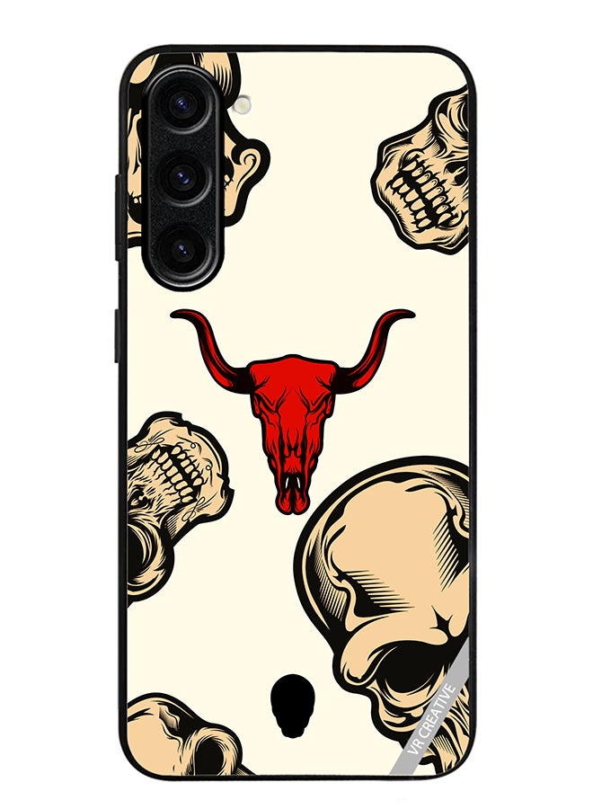 VR CREATIVE Protective Case Cover For Samsung Galaxy S24 Skulls Design Multicolour - Image 1