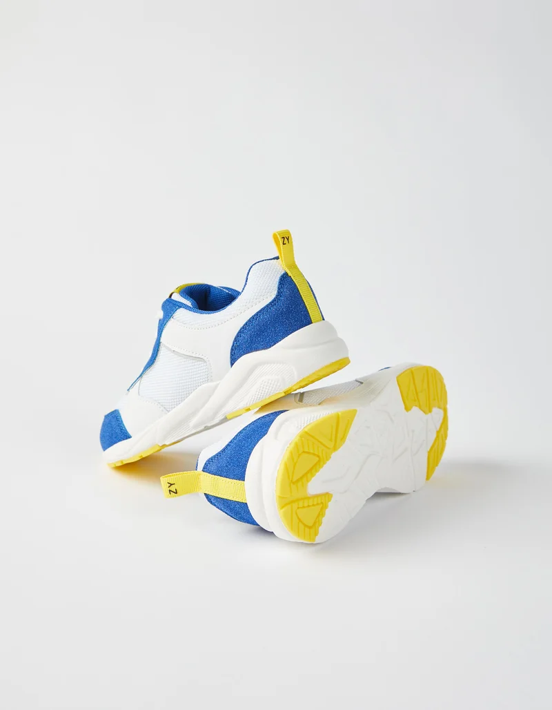 زيبي Trainers for Boys 'Tokyo Superlight Runner', White/Blue