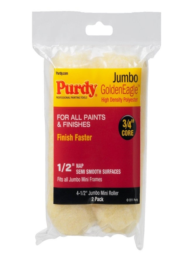 Purdy 140624023 Jumbo Mini Golden Eagle Roller Replacements, 2-Pack, 4-1/2 inch x 1/2 inch nap - Image 1