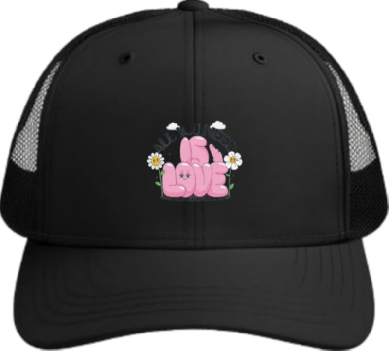 ALL YOU NEED IS LOVE Planets unisex baseball cap Black