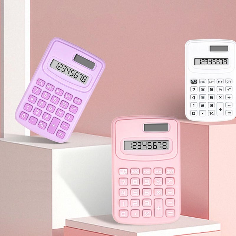 Cute and stylish mini solid color calculator K888 portable accounting office computer - Image 4