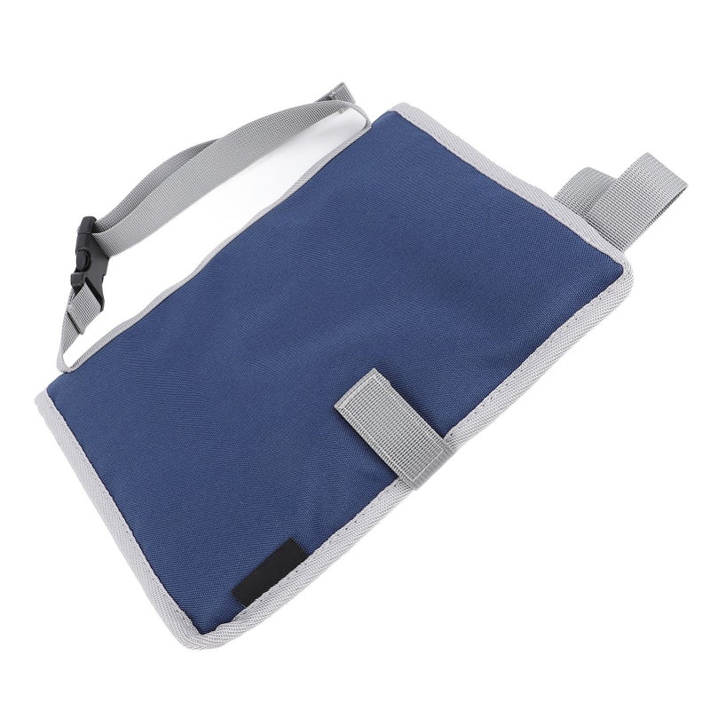 Foldable Travel Tray Cover Multifunctional Airplane Tray Organizer Kids and Adults Train Table Tray Bag for Planes Trains Navy Blue - Image 4