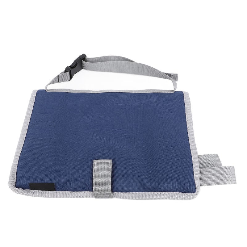 Foldable Travel Tray Cover Multifunctional Airplane Tray Organizer Kids and Adults Train Table Tray Bag for Planes Trains Navy Blue - Image 1