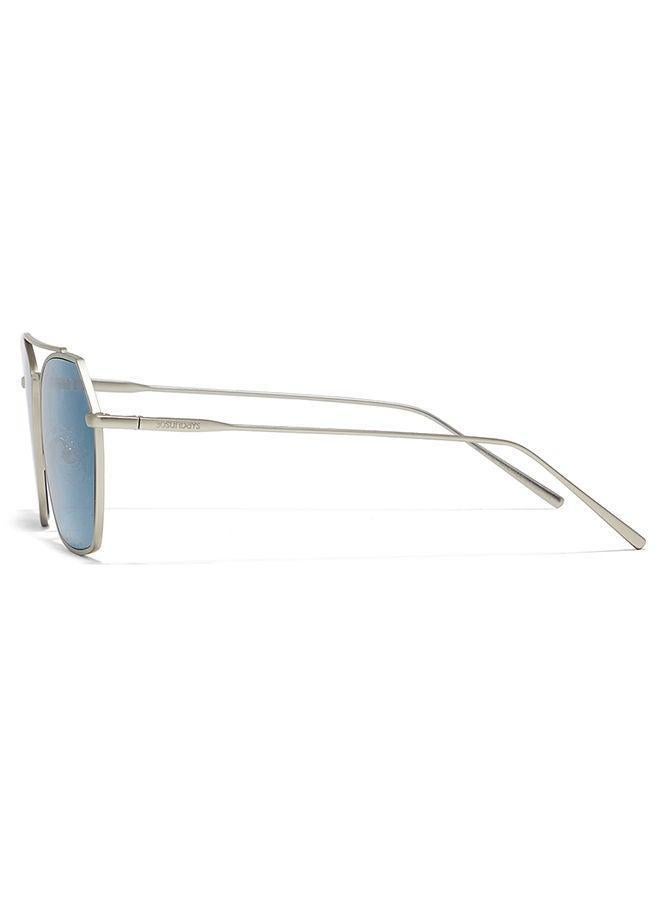 30 سندايز نظارات شمسية فيجارو  للرجال، طيار، حماية من الأشعة فوق البنفسجية  فضي أزرق - Image 3