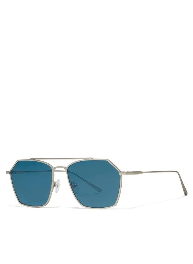 30Sundays 30Sundays FIGARO II,Men Sunglasses, Aviator Sunglasses, UV Protection: UV400 (Silver,Blue)