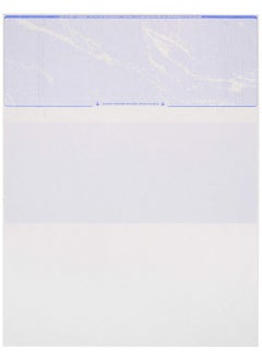Check O Matic Atic Computer Blank Check Paper Not Customized Check On Top And Stub On Bottom Security Features & Laser Printer Compatible For Home And Business Sky Blue Premium  - Image 1