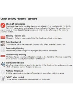 Check O Matic Atic Computer Blank Check Paper Not Customized Check On Top And Stub On Bottom Security Features & Laser Printer Compatible For Home And Business Sky Blue Premium  - Image 5