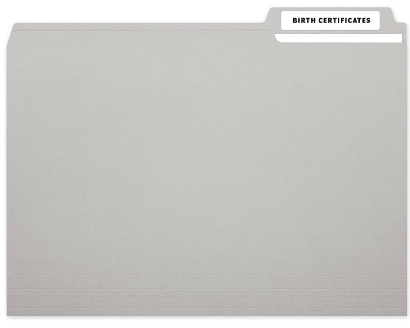 MACO White File Folder Labels, 9/16 x 3-7/16 Inches, 248 Per Box (FF-L1) - Image 2