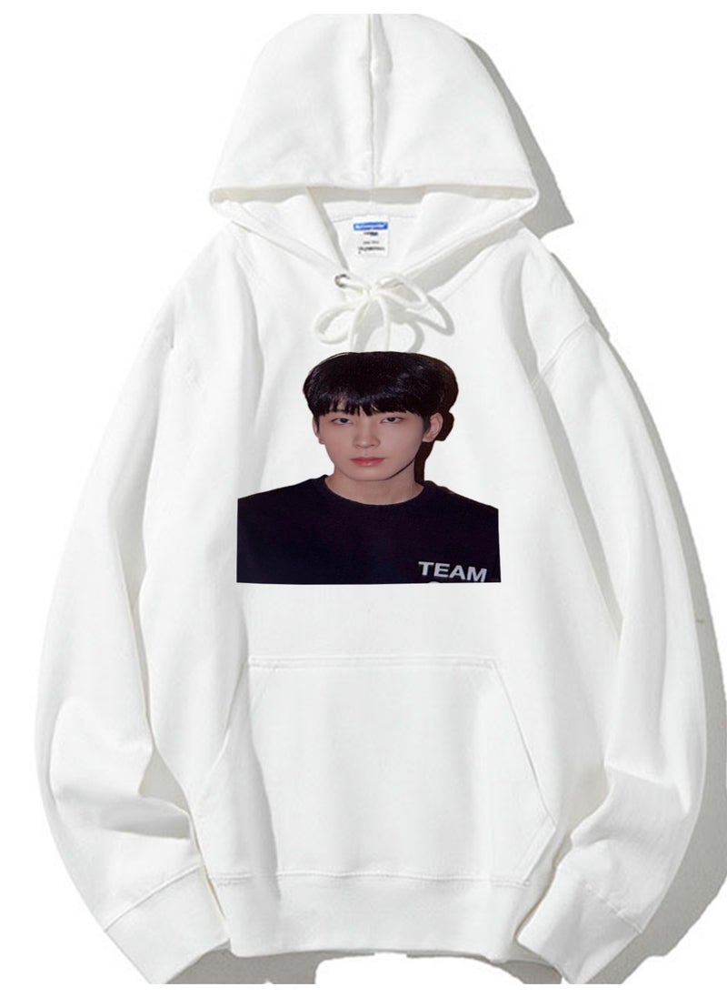 NIBEMINENT SEVENTEEN Printed Cotton Long Sleeve Hoodie 