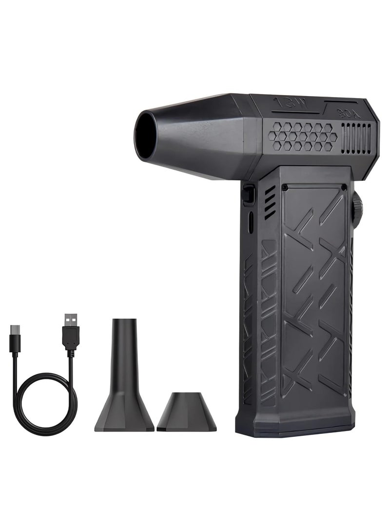 جورونب منفاخ هواء مضغوط - منفاخ صغير - مروحة توربو - منفاخ كهربائي 130000 دورة في الدقيقة - مجموعة تنظيف لوحة المفاتيح - بدون علبة - استبدال علبة الهواء المضغوط - منفاخ تجفيف نفاث - منفاخ هواء مجفف السيارة - منفاخات كمبيوتر للتنظيف - Image 1