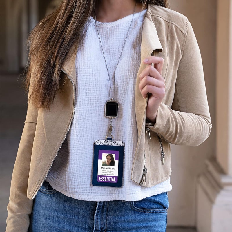 Divoti iWatch Necklace Adapter Compatible with Apple Watch | ID Badge Holder Necklace, Series 38/40 / 41mm | Stylish & Durable Stainless Steel | Snake Chain Strap Replacement Wearable Women & Men - Image 3