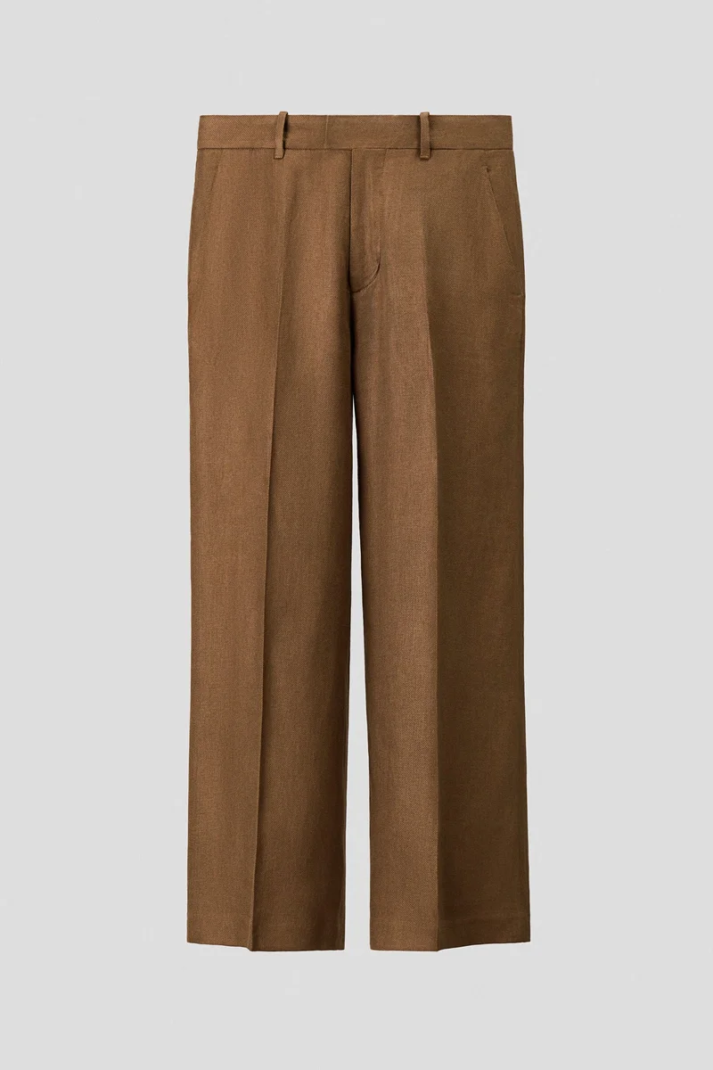 H&M  Loose Fit Linen trousers for Men | Best Price UAE