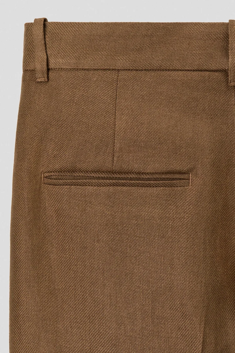 H&M  Loose Fit Linen trousers for Men | Best Price UAE