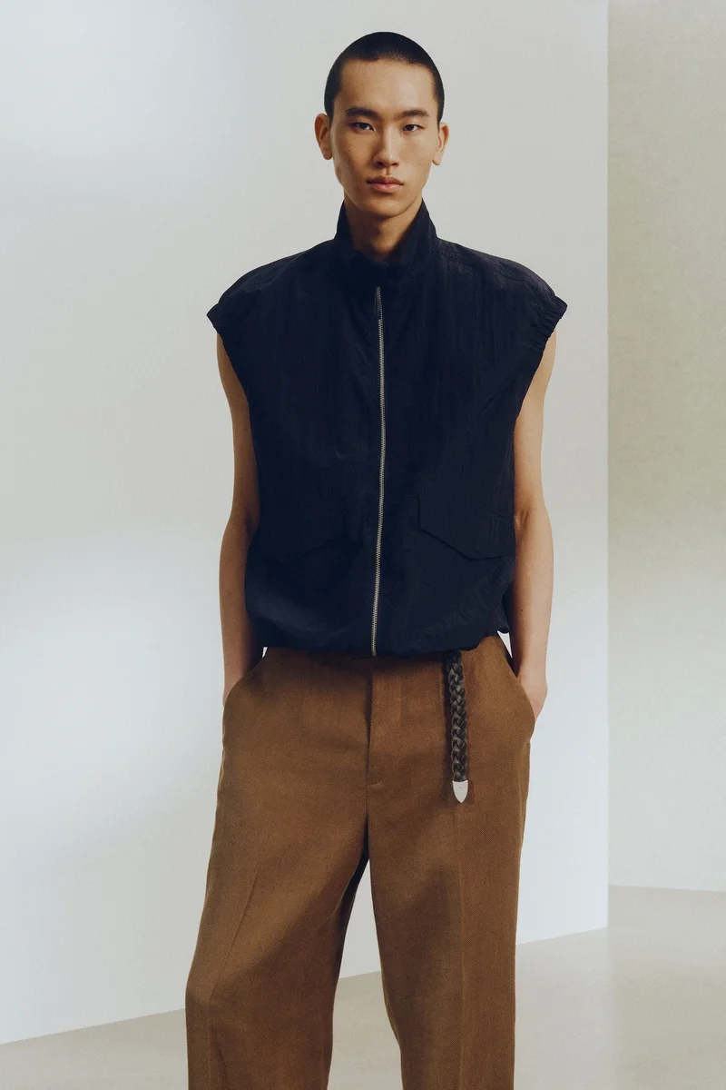 H&M  Loose Fit Linen trousers for Men | Best Price UAE