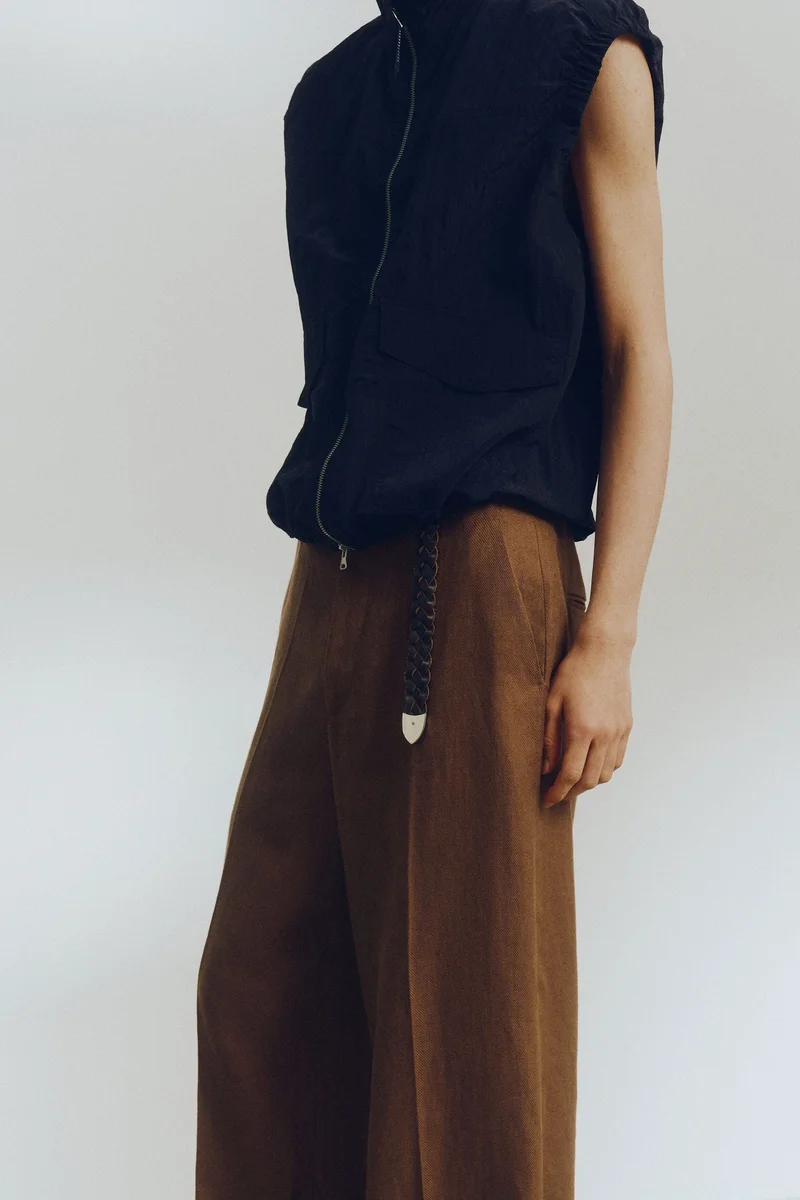 H&M  Loose Fit Linen trousers for Men | Best Price UAE