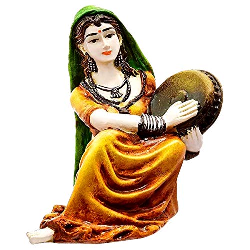 KARIGAARI - Ideas Hand Crafted Rajasthani Traditional Showpiece Women Figurine Idol for Home Decoration - Image 2
