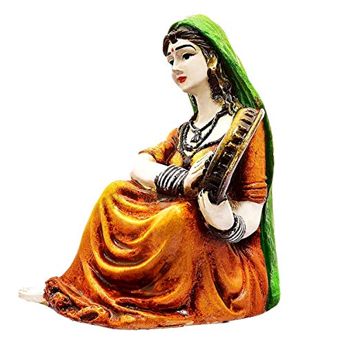 KARIGAARI - Ideas Hand Crafted Rajasthani Traditional Showpiece Women Figurine Idol for Home Decoration - Image 4