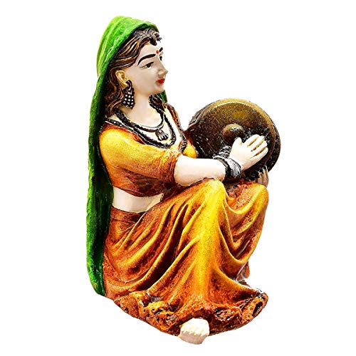 KARIGAARI - Ideas Hand Crafted Rajasthani Traditional Showpiece Women Figurine Idol for Home Decoration - Image 3
