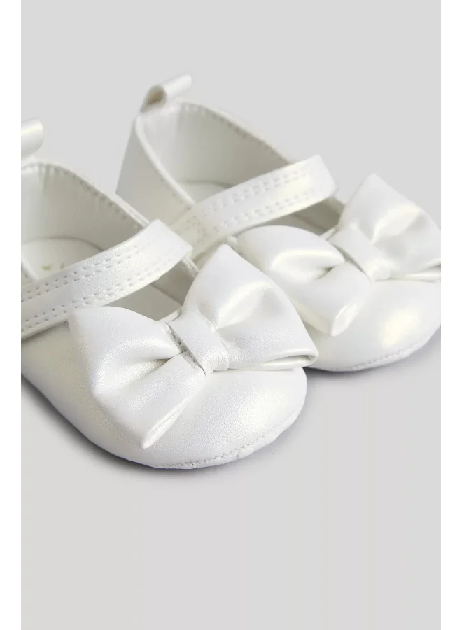 مذركير White Ballerina Shoes and Headband Set