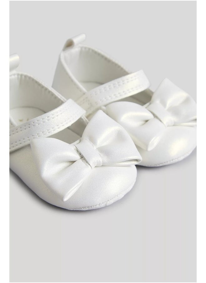 mothercare - White Ballerina Shoes and Headband Set - Image 1