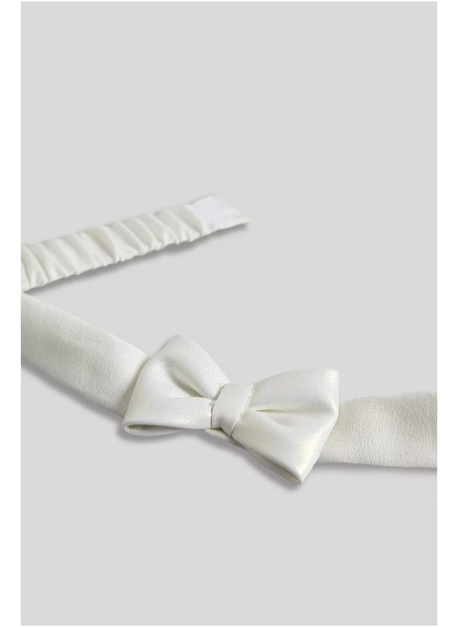 mothercare - White Ballerina Shoes and Headband Set - Image 1