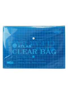 ATLAS Clear Document Bag Blue  - Image 1