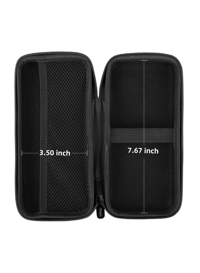 iMangoo Electronics Organizer Travel Case Travel Essentials for Women Pouch Tech Purse Hard Protective Shockproof Carrying Charger Power Bank Cable Accessories, 8.5x4.5x2 In (Black) - Image 3